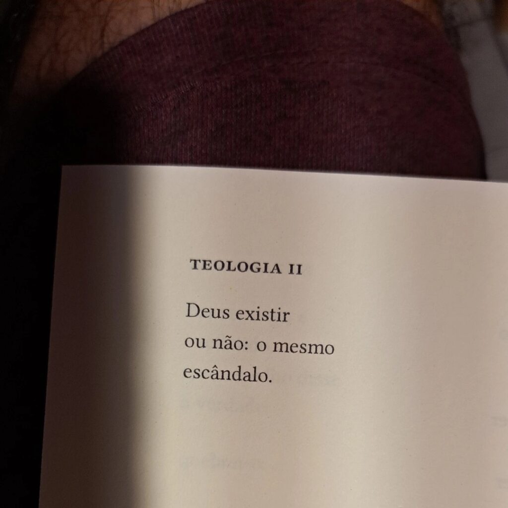 Poema "Teologia II", de Orides Fontela